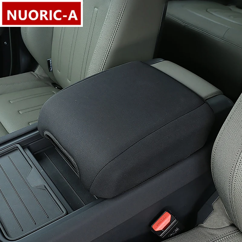 

Leather Car Styling Center Console Armrest Box Panel Protection Trim Cover For Land Rover Defender 2020-22 Interior Accessories