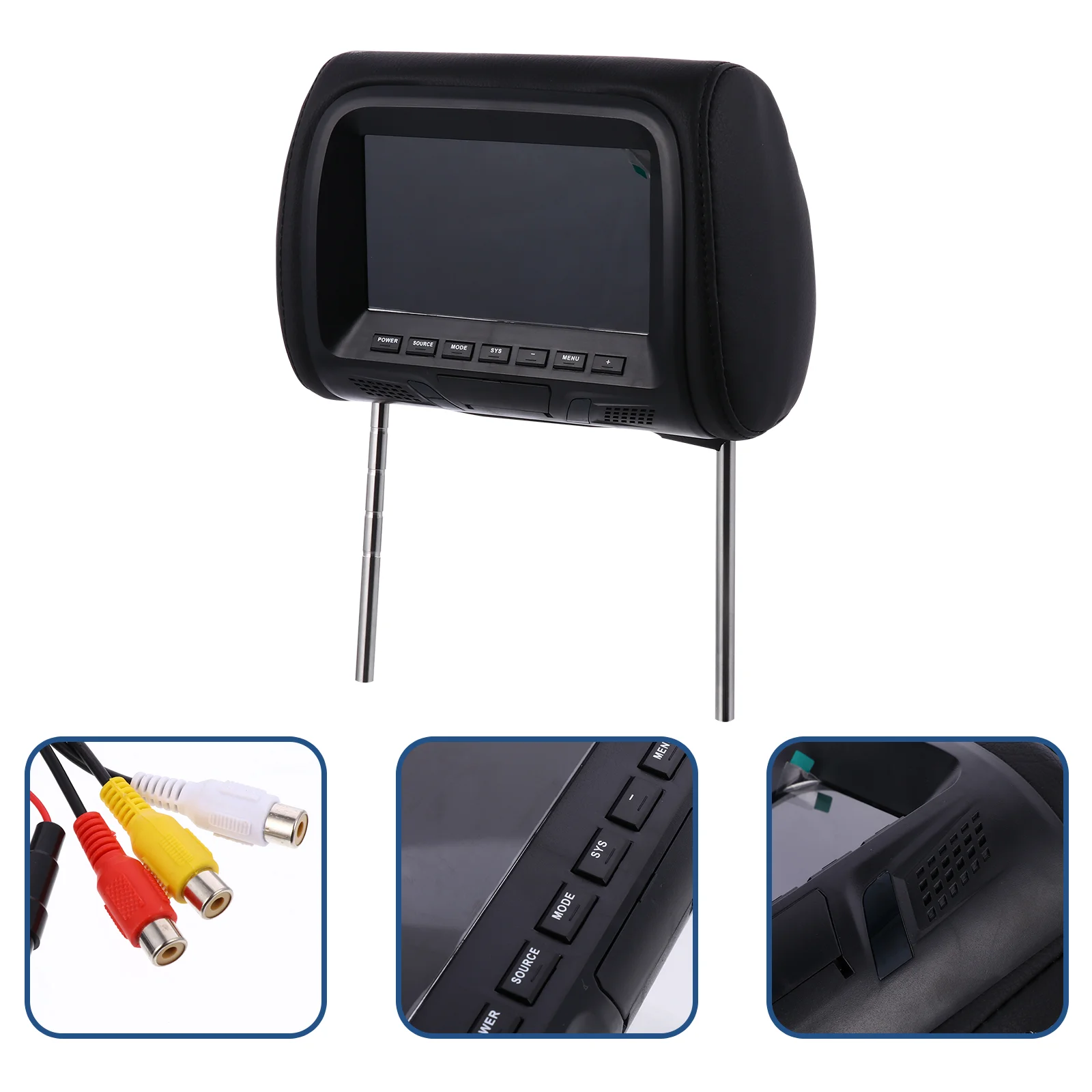 

Monitor Car Headrest Display Screen Head Wall Rest Rear Seat Media Multi Mp5 Lcd Mount