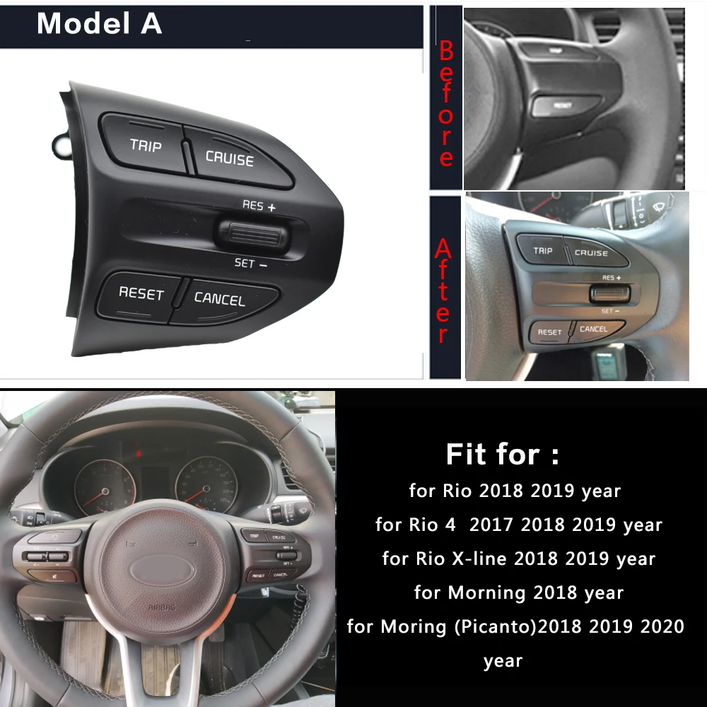 96720-H8020 Steering Wheel Buttons For Kia RIO 2018-2021 X-LINE K2 RIO 4 Cruise