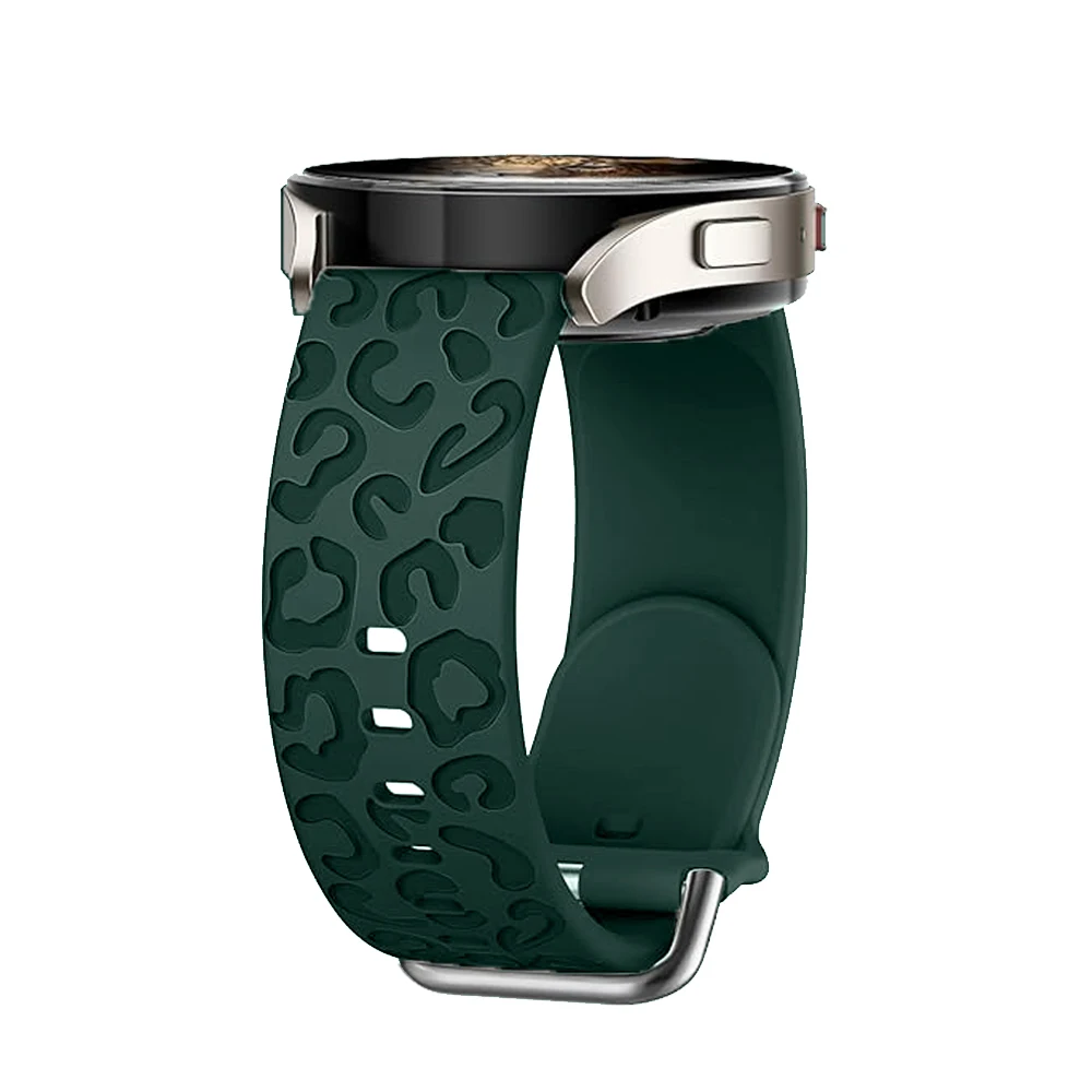 Leopard Engraved Silicone Wristband Bracelet