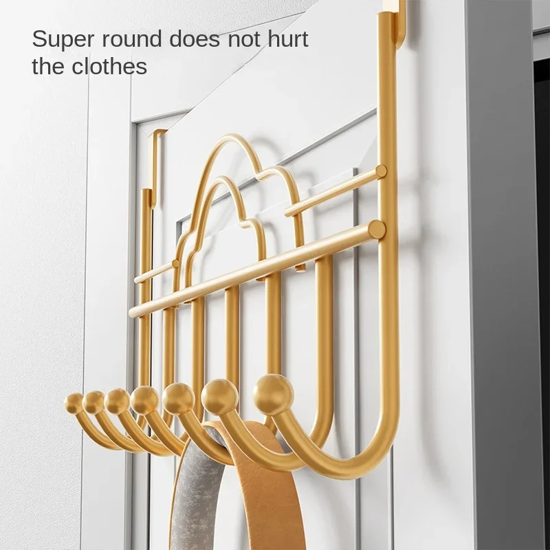 Behind The Door Hook Household Storage Wall Hanger No Punch Coat Rack-door hook