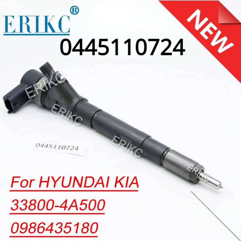 

New Diesel Injector 0445110724 Common Rail Injector 0 445 110 724 OE 33800-4A500 338004A500 for Diesel Engine 0445 110 724