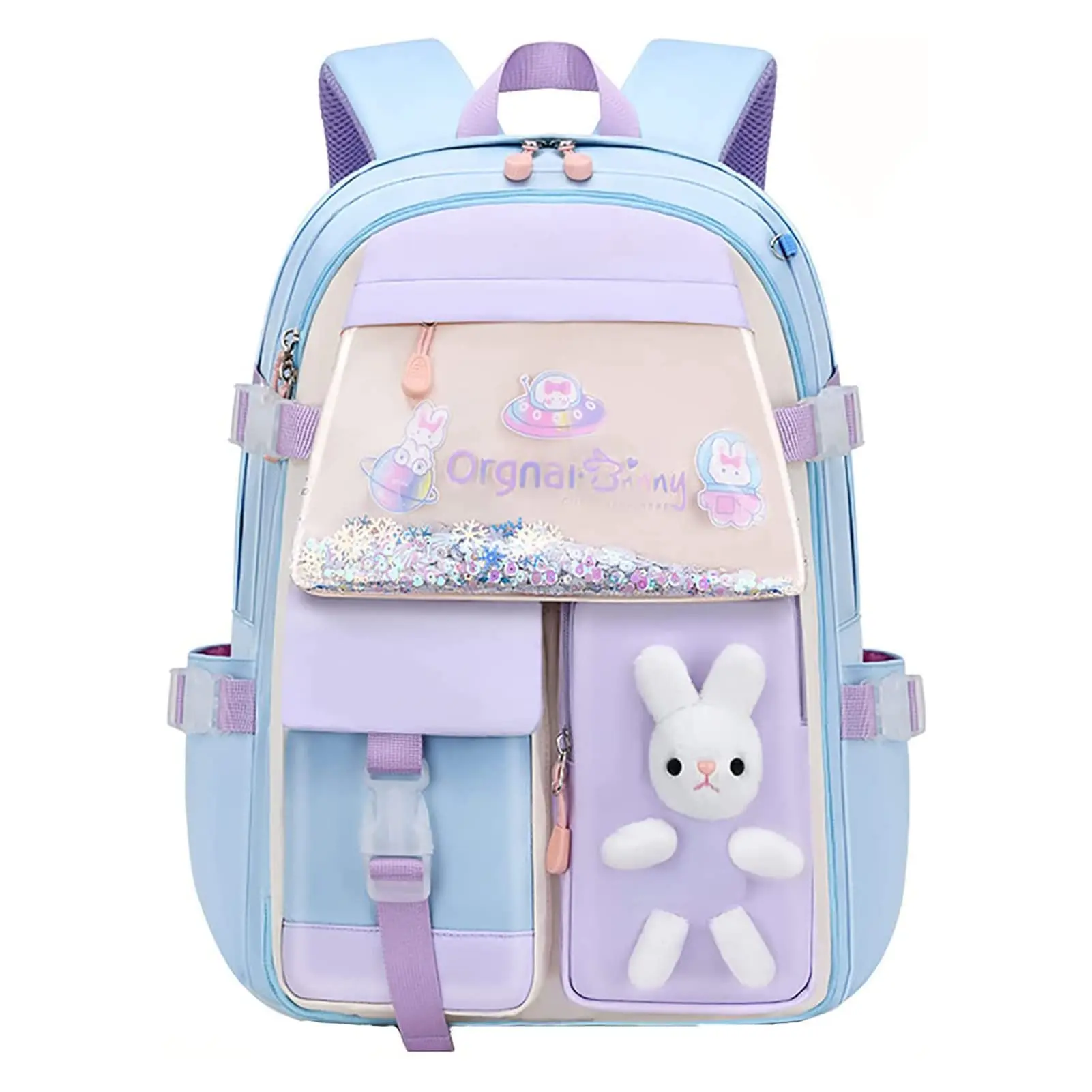 Cartoon Rabbit Backpacks for Children Fashion Large Capacity Waterproof Student School Bag Kid\'S Backpack Girls Boy Back Pack