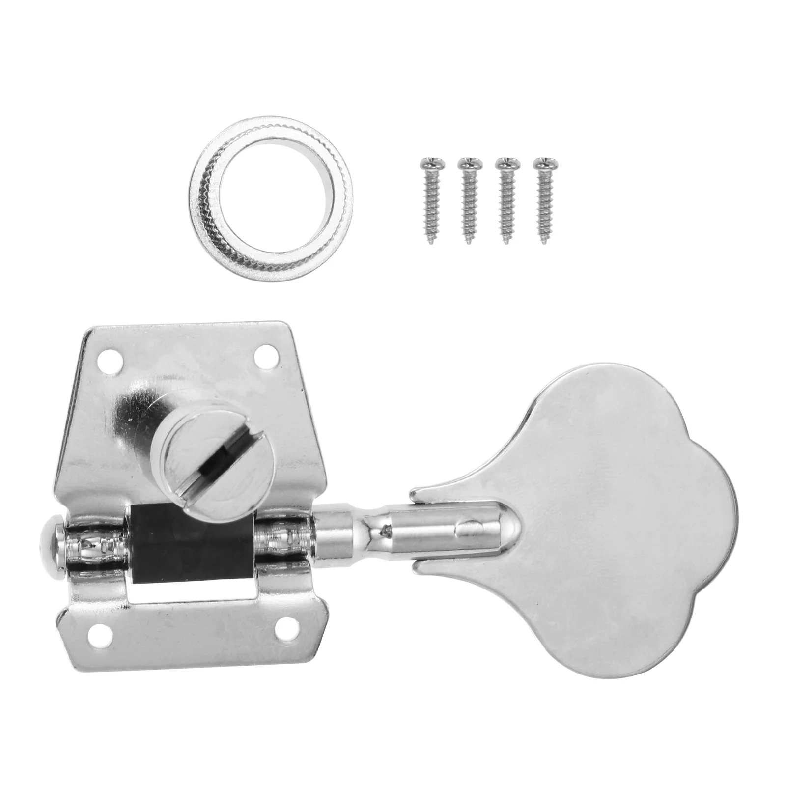 

1 Pair of Guitar Tuning Pegs Machine Knobs Tuners Tuning Keys for Electric Bass Guitar Silver Right