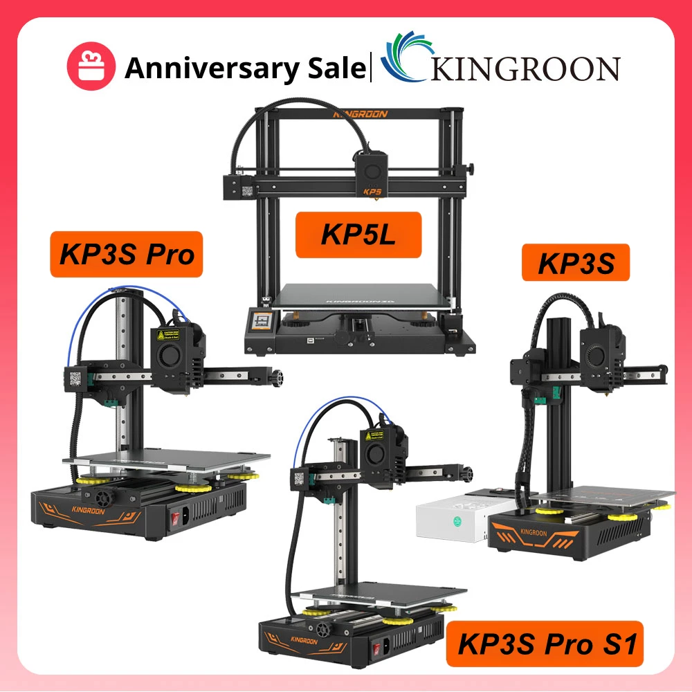 KINGROON KP3S KP3S PRO KP5L FDM 3D Printer Kit High Precision with Resume Power Off Printing Professional DIY 3D Printers - Апрельский топ товаров с Али