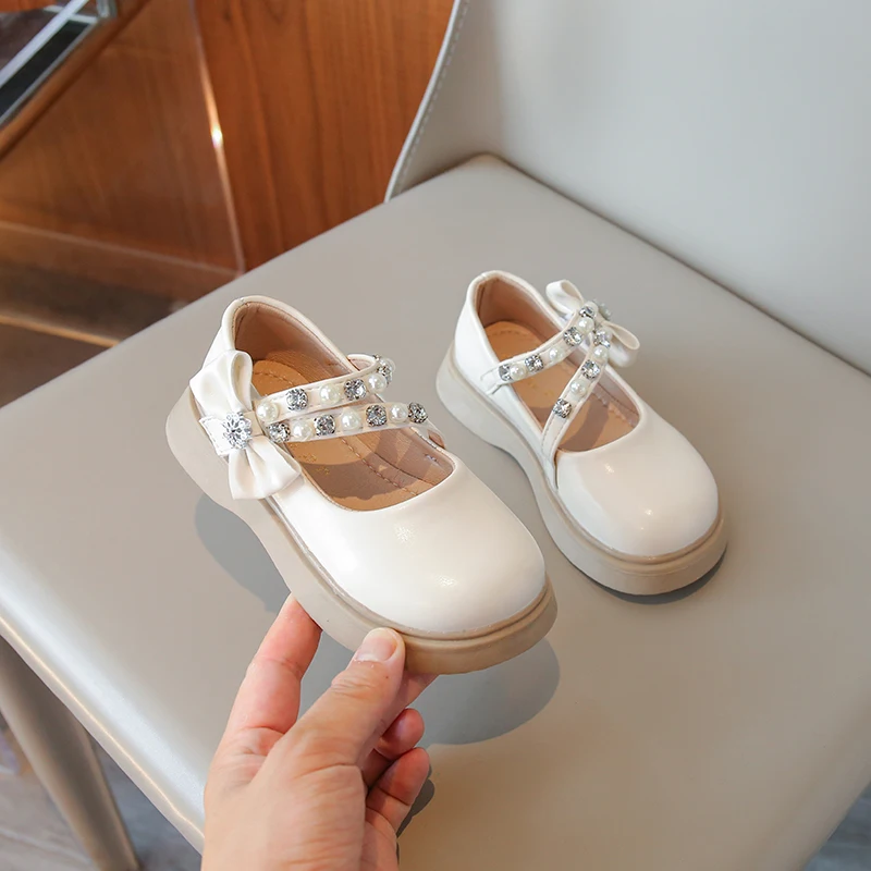 Leather Kids Shoes for Girls Autumn Dress