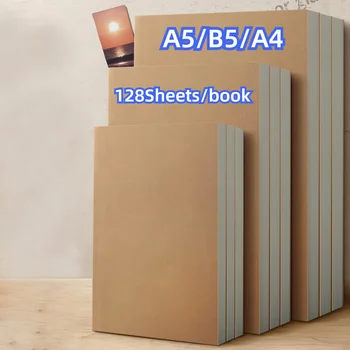 B5/A5/A4/A6 Notebook Office Journal Diario blocco note Griglia a righe vuote Cancelleria Studente Classe a righe Notebook 128 fogli/256 pagine