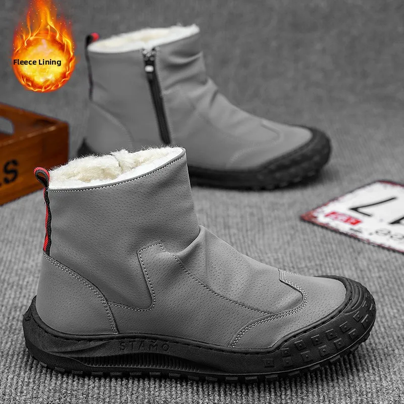 Men's Winter Work Boots Sporty Durable Waterproof Anti-slip Comfortable for Construction Site Use And Long Hours on Foot - 5