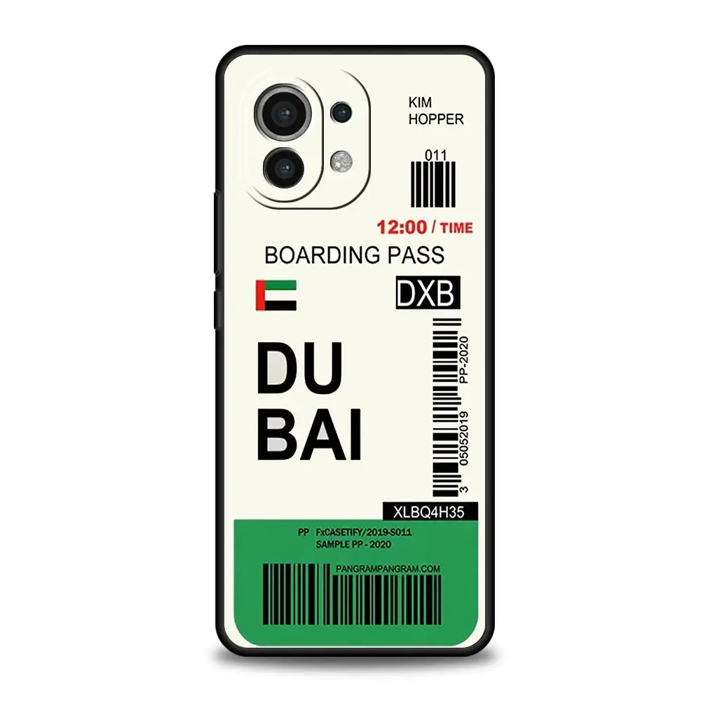 World City Travel Ticket New York Label Phone Case Cover