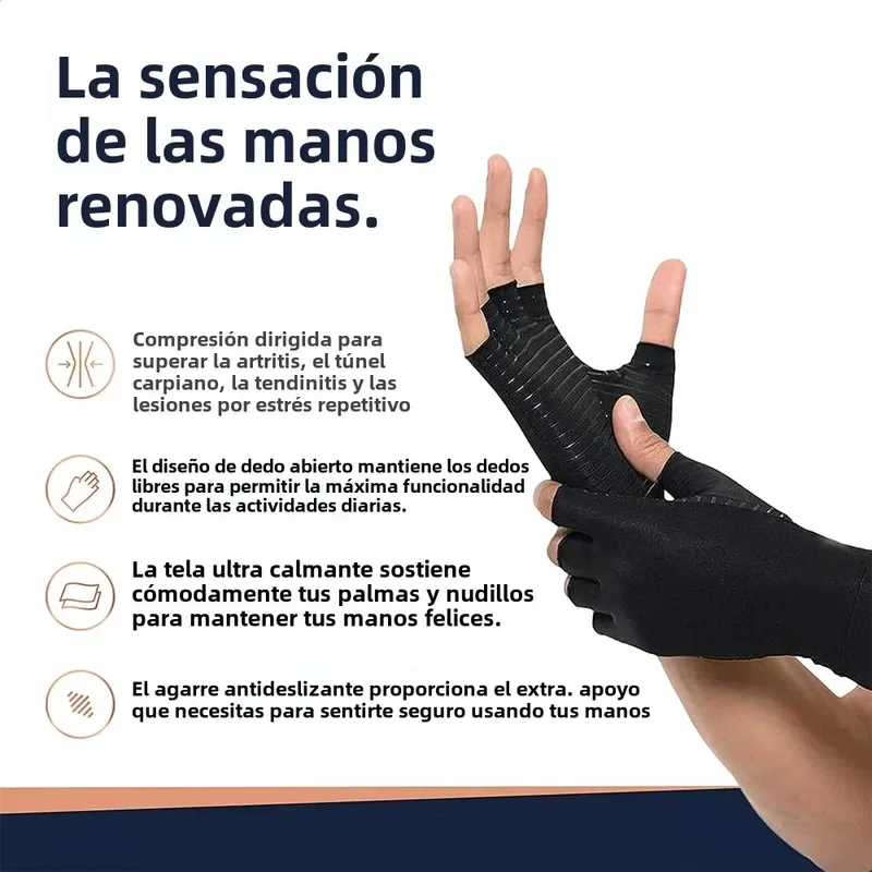 Unisex Fingerless Arthritis Gloves 2