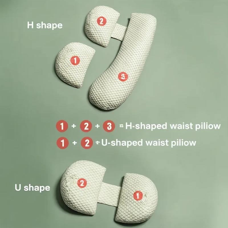 Pregnant Women's Pillow to Protect Waist Side Sleeping Support Abdomen H-shaped Sleeping Side Cushion pregnancy pillow