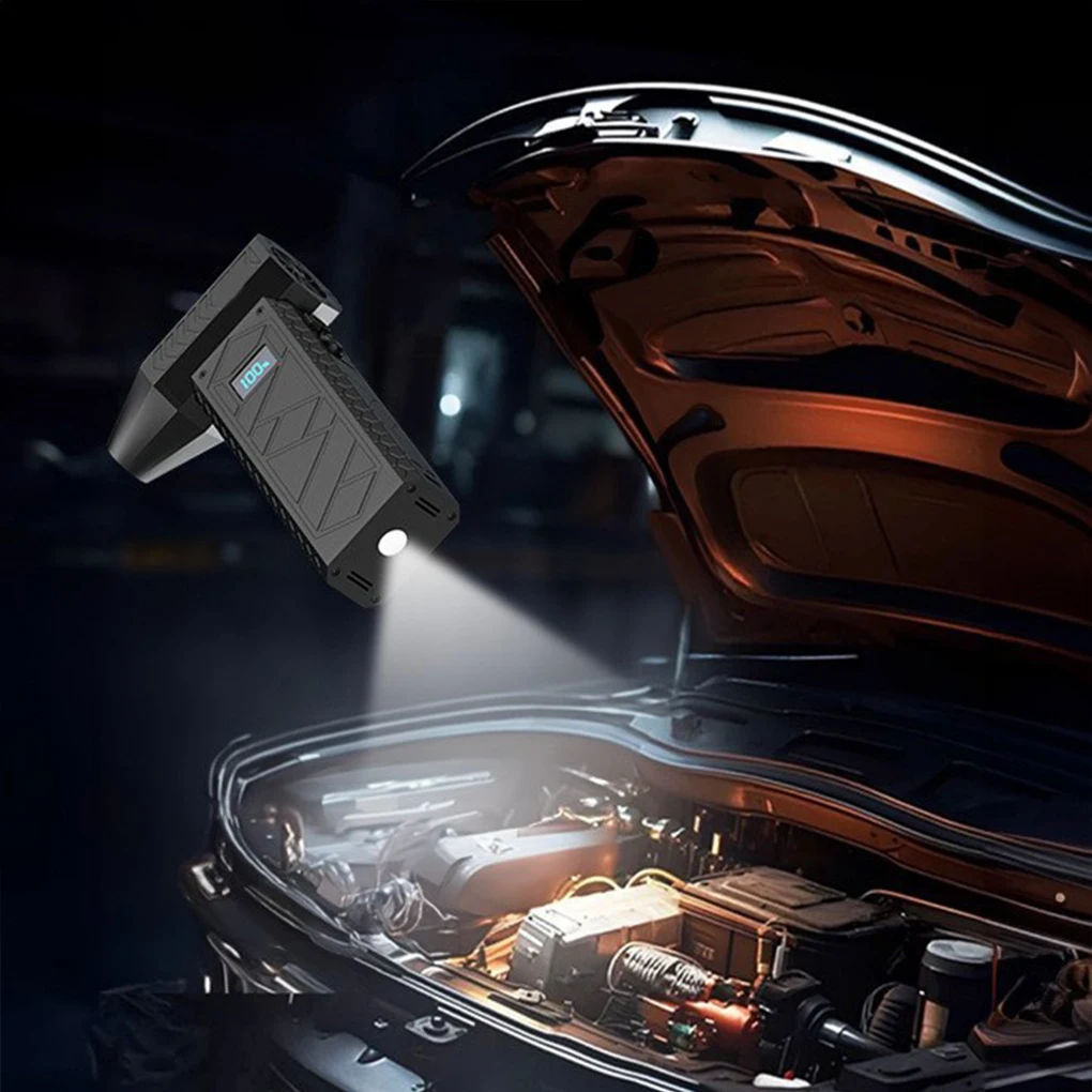 4 Gear Speed Turbo Jet Blower Dust Blowing 130000 RPM Turbo Jet Fan 2 LED Lighting Battery Level Display Powerful Air Blower