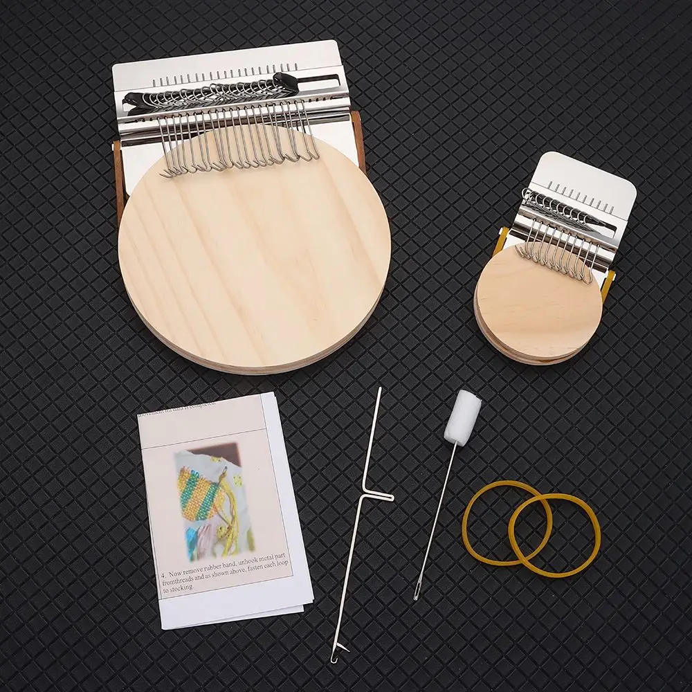 작은 나무 직조 스피드위브 타입 직조 DIY 섬유 도구, 다닝 머신, 재미있는 수선 도구, 스티칭 수선 청바지 의류 제작