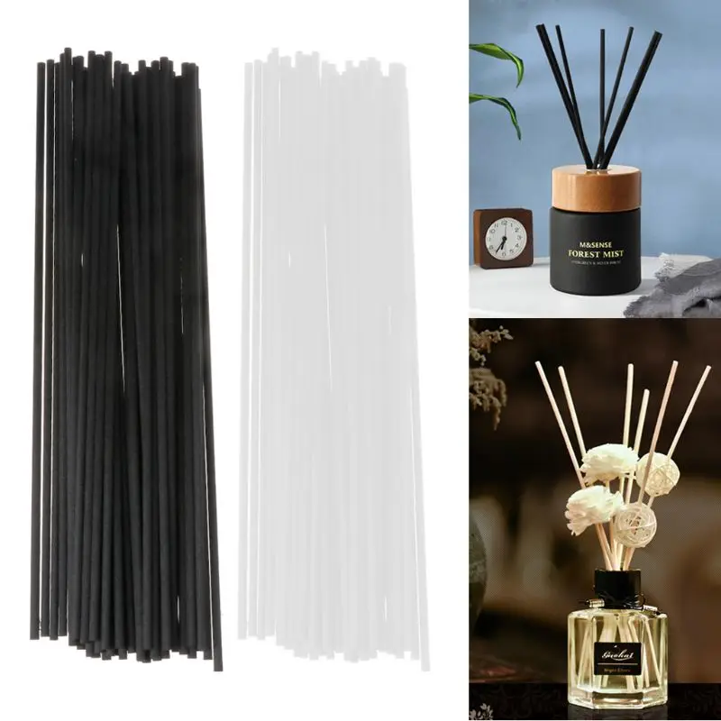 

50pcs Oil Diffuser Replacement Rattan Reed Sticks Black/White Optional New Dropship