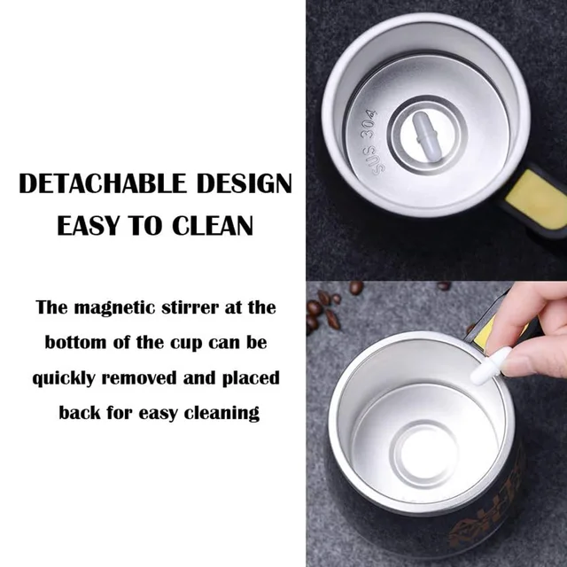 304 Stainless Steel Automatic Stirring Cup, Portable Electric Stirring Coffee  Cup Water Cup Milk Cup Kitchen Supplies Multifunctional Stirring Cup,  Battery Type, Battery Needs To Be Purchased Separately - Temu