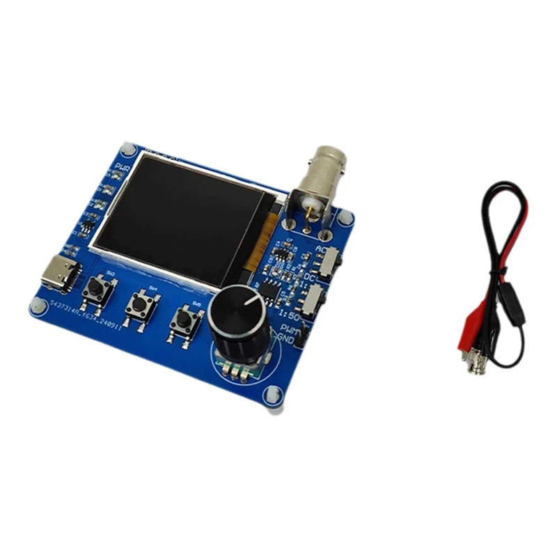 Mini Simple Oscilloscope With 1.8 Inch TFT Color Display Waveform Measurement Frequency Meter Square Wave Output digital oscilloscope color screen oscilloscope