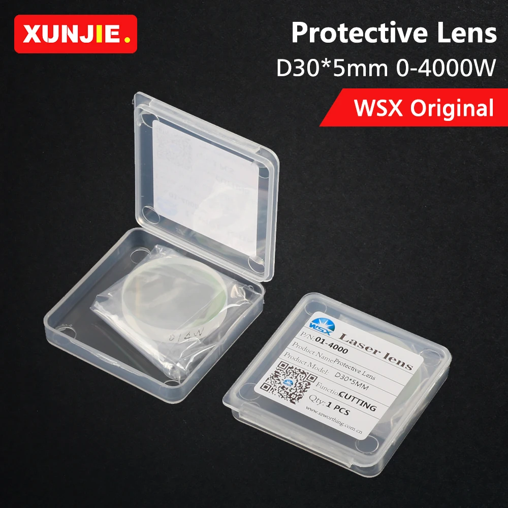 

XUNJIE WSX Original Laser Protective Windows 30x5mm 4KW Optical Lens For WSX KC15 KC20 NC30 Fiber Laser Cutting Head