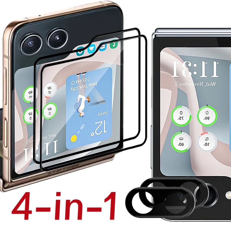 Pellicola Protettiva Per Obiettivo Dello Schermo Esterno Per Samsung Galaxy Z Flip 5 5G Hd Pellicola Protettiva Per Obiettivo In Vetro Temperato Per Z