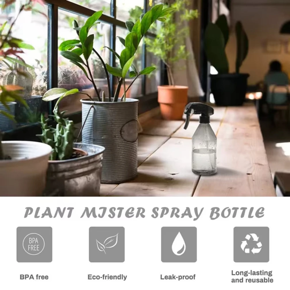10oz Plant Mister Water Spray Bottle Fine Mist Spray Garden Flower Atomizer For Gardening Cleaning Solution Hair Care Moisturize 4