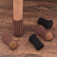 1pcs Table Legs Socks Knitted Felt Stool Chair Leg Cover Floor Protectors Pads for Non-slip Mute Furniture Chair Leg Caps 2