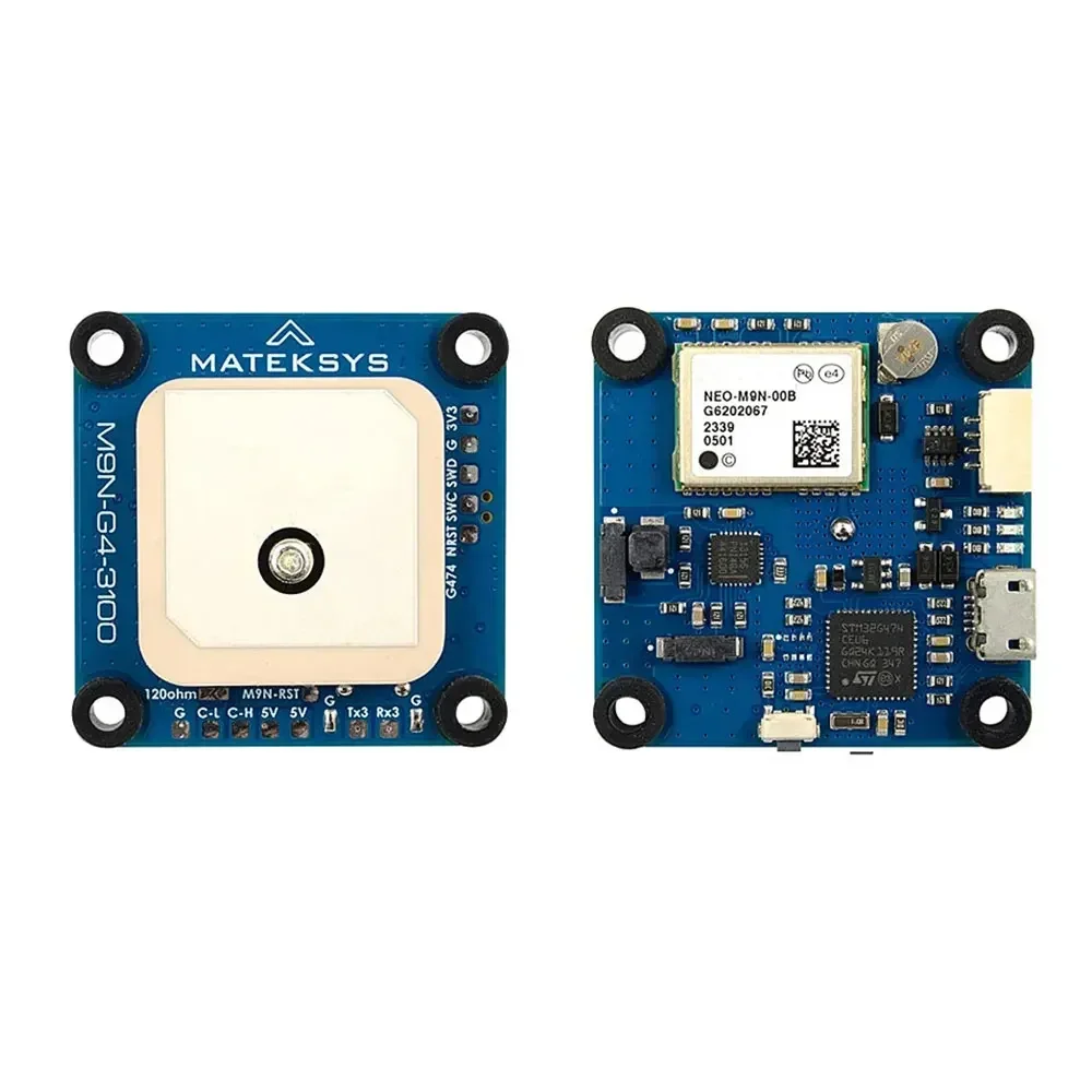 Module GNSS M9N avec boussole RM3100 et câble CAN DroneCAN, prêt à être installé sur un drone ArduPilot.
