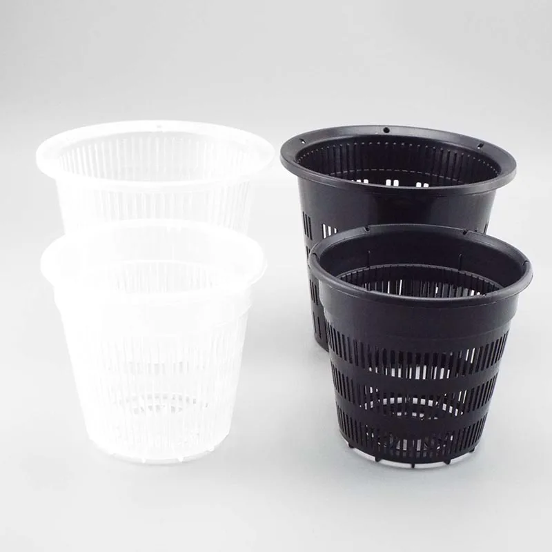 5pcs Meshpot Root Control Clear Pot for Orchid Planting with Air Holes Planter Plastic Flower Pots Home Gardening Decoration flower pot hydroponic flower pot plant pot