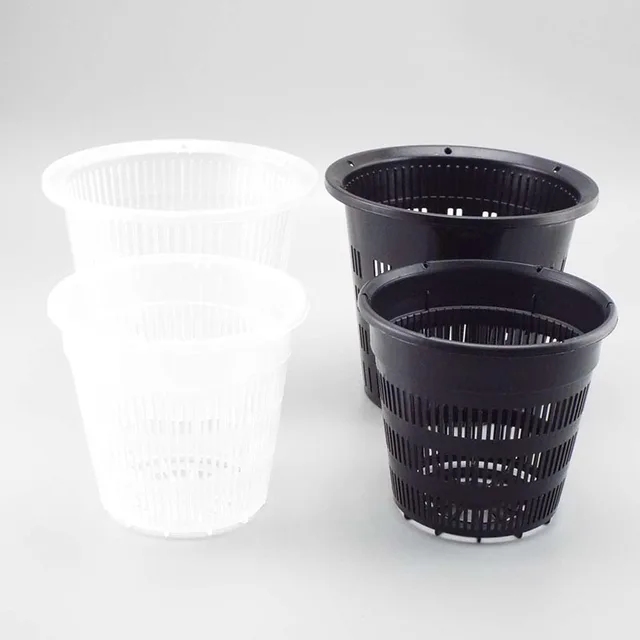 5pcs Meshpot Root Control Clear Pot for Orchid Planting with Air Holes Planter Plastic Flower Pots Home Gardening Decoration 2