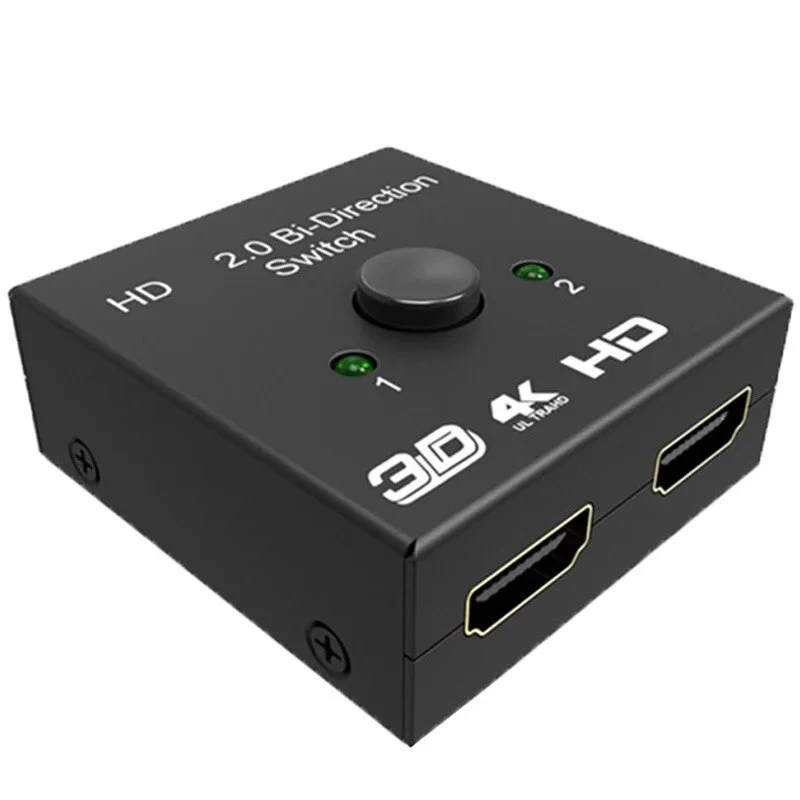 مفتاح HDMI متوافق مع 2 منافذ 4K 120 هرتز 2 في 1 خا...