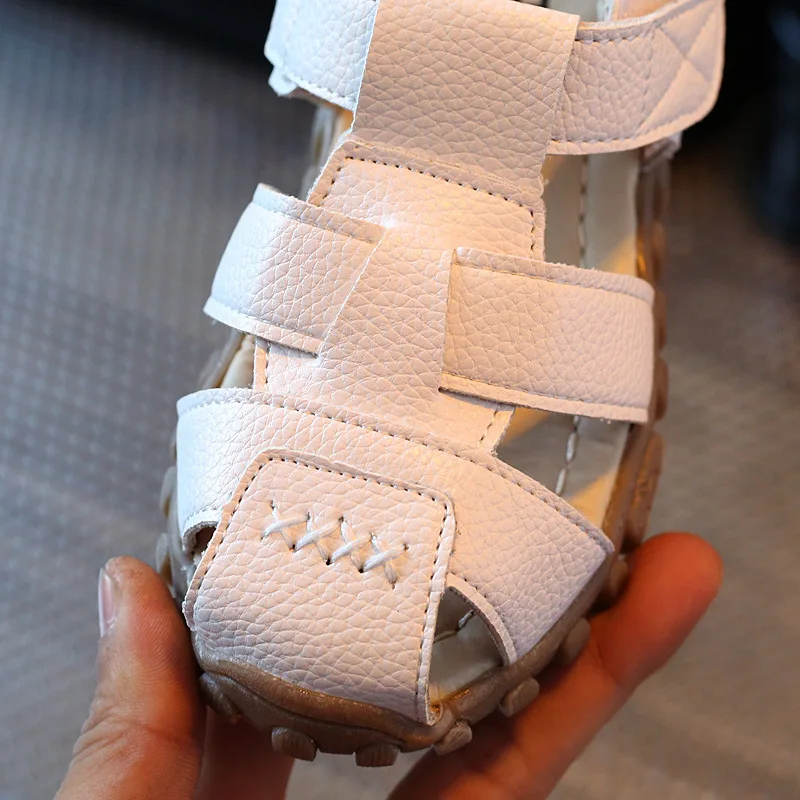 Summer Children Korean Boy Sandals Children Baby Beach Shoe Hook & Loop Hollow Non-slip Shoes Baby Girl Boy Toddler Shoe