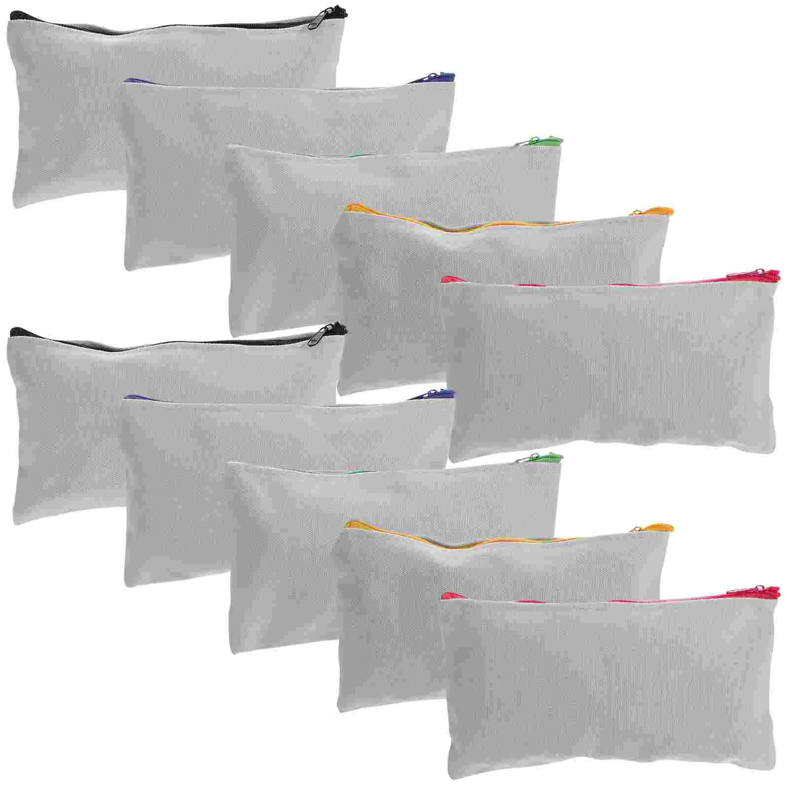 

15 Pcs Bag Sublimation Pencil Case Heat Transfer Makeup Bags Girl Travel