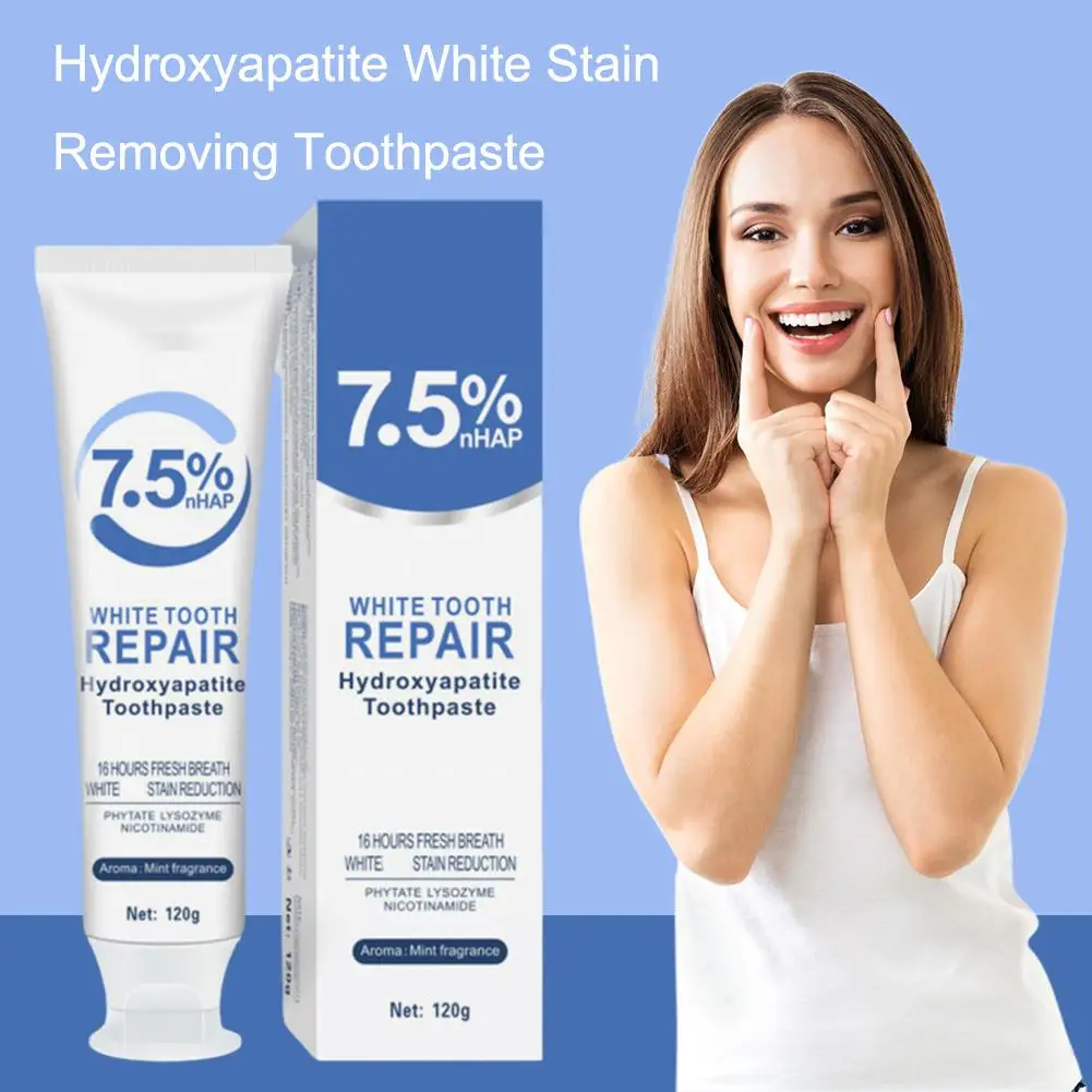 Hydroxyapatite Toothpaste Dental Calculus Remover Improve Bad Breath Prevent Caries Mint Fresh Breath Teeth Whitening
