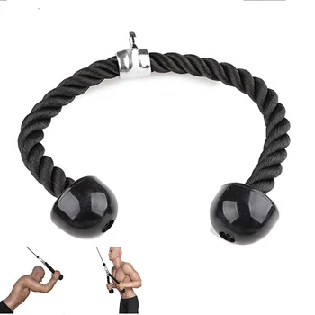 Tricep Rope for Abdominal Crunches Cable Pull Down, Laterals Biceps, Muscle Training, Fitness Body Building Gym Pull up 1