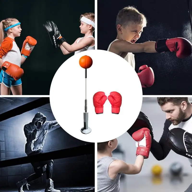 Boxing Reflex Bag Height Adjustable Speed Bag Boxing Speed For Adults And Kids Flexible Height Reflex Training Punch