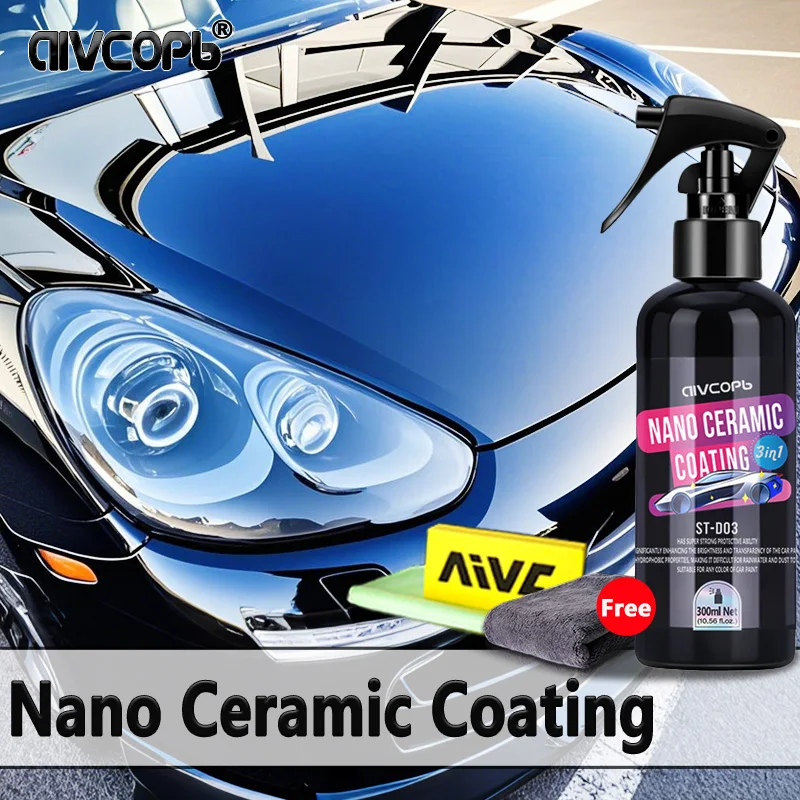 Spray De Finition Hybride Céramique Voiture - Revêtement Nano Protection Brillance Et Hydrophobe