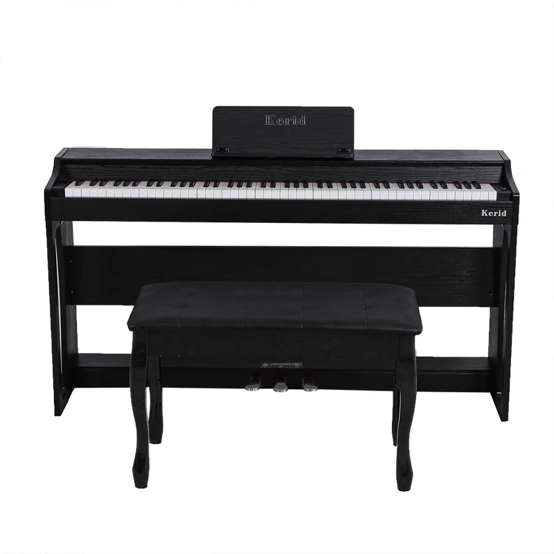 Good Quality Digital Piano Keybed Wood-grain Black High Standard Digit Piano Professional 88 Key Digital