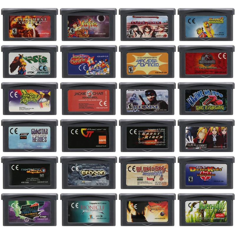 Игровой картридж GBA, реактивный набор радио, люфия руины Лора, 32-битная игровая консоль, карта