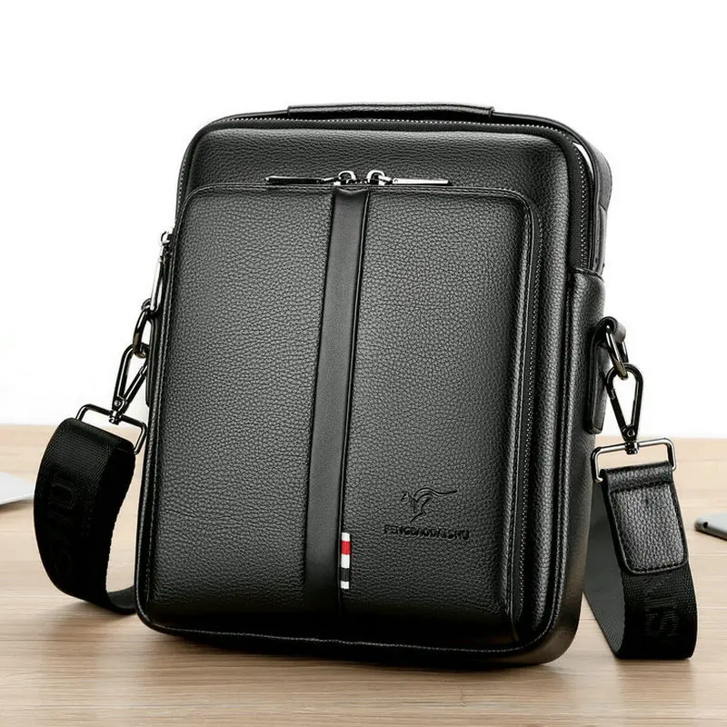 2022 Man Shoulder Bag Fashion Shoulder Messenger Men Bags Leather Office Work Business For Handbag Men Crossbody Bags Portafolio