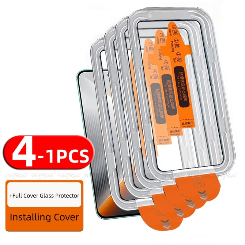 Premium Tempered Glass Screen Protector with Dust-Free Cover