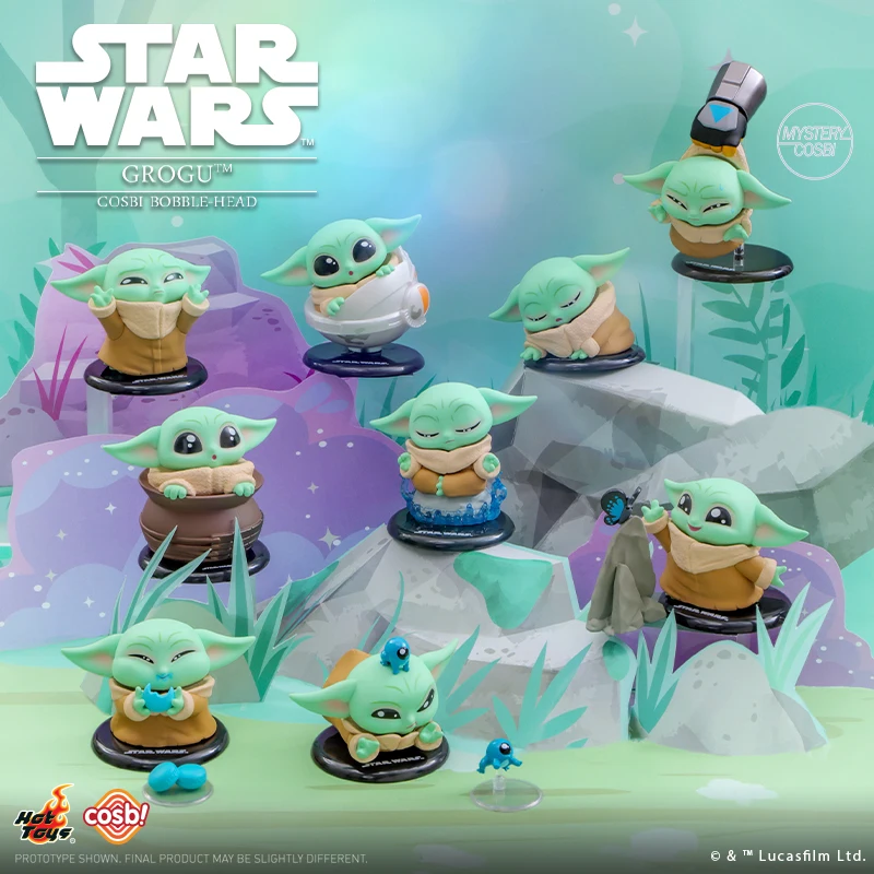 In Stock Hot Toys Ht Cosbi Star Wars Grogu Series Blind Box Yoda Baby Doll Mini Doll Action Figure Kawaii Ornament Toy Gift - 6
