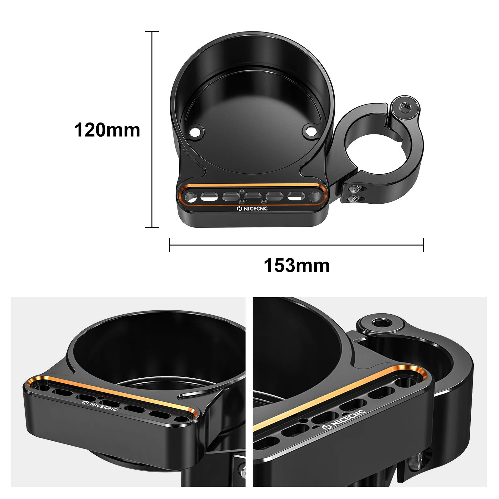 Für Harley Sportster 1200 Low XL1200L 2008–2011 Tacho-Verlegungsabdeckung Instrumentenhalterung Sportster 883 Custom XL883C XL883N – Detail 2