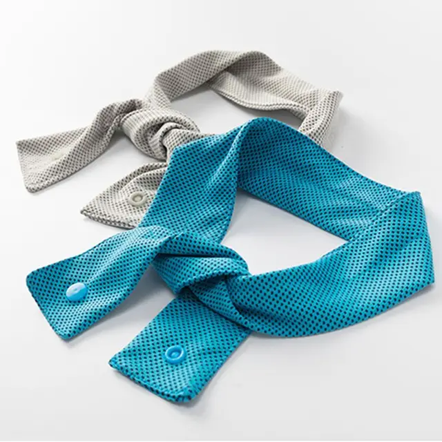 Breathable Multicolor Cooling Ice Scarf Neck Wraps Quick Drying Sweat Wiping Towel with Button Summer Sports Headscarf Hiking 3