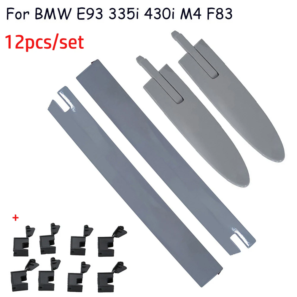 

Part Hinge Cover 12x Accessories Left Plastic Right For BMW E93 335i 430i M4 M3 Hinge Cover Durable Replacement