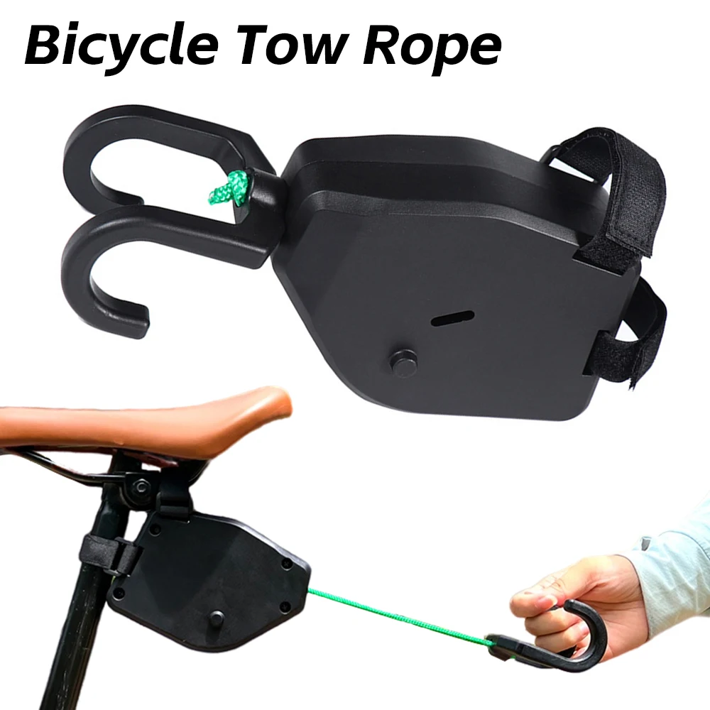 Bicycle Traction Rope Portable Mountain Bike Parent-Child Pull Rope  Retractable Outdoor Bike Towing Gear Easy To Use Accessories
