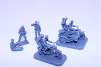 1/72 Die-cast Resin Italian Story RI Soldier 6121 Motorcycle Soldier 1