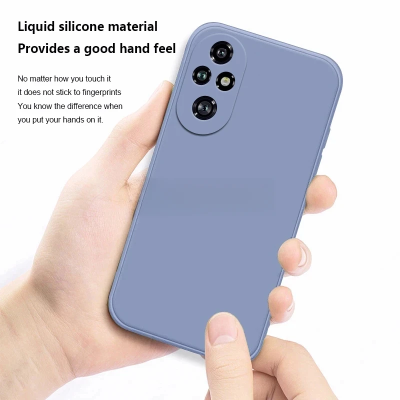 Silicone Phone Case - Solid Color Anti-Slip Shockproof Cover, Slim Fit Durable Design