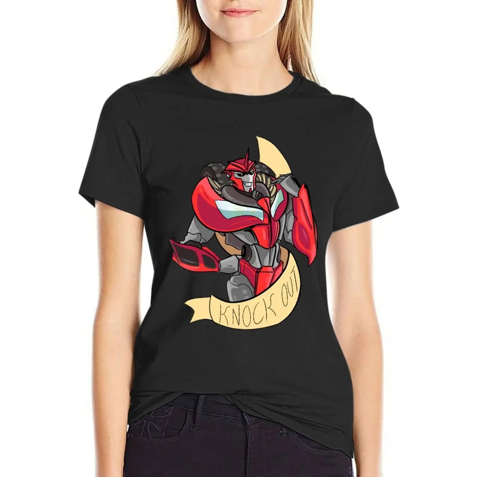 

knockout T-Shirt cute clothes summer tops hippie clothes black t shirts for Women