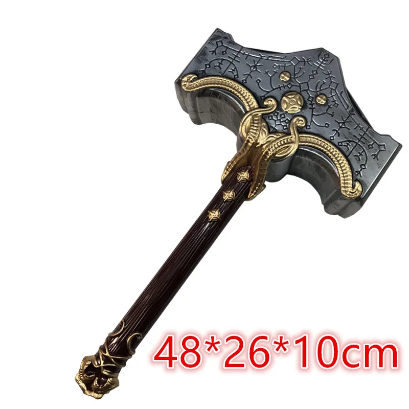 1:1 Cosplay God of War Weapon Thor Hammer Chaos Blade Flame Tomahawk Thunder Hammer Prop Role Playing Ghost Beast PU Weap cosplay sword,cosplay toy,cosplay hammer,cosplay axe,cosplay prop