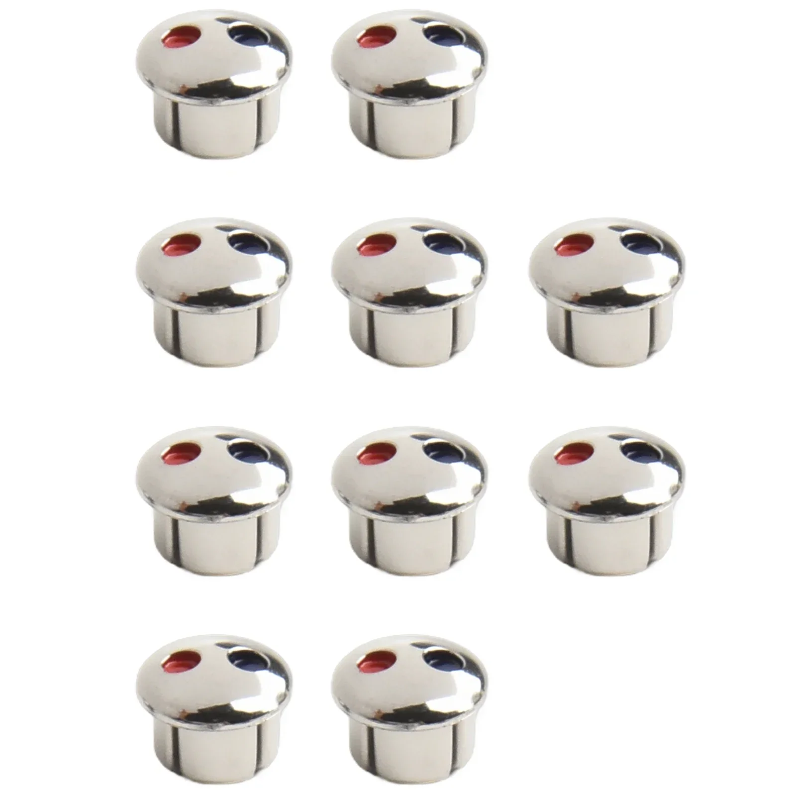 Hot And Cold Water Sign Faucet Handle 10PCS Decoration Cover Plastic Material Distinguish Hot And Cold Water