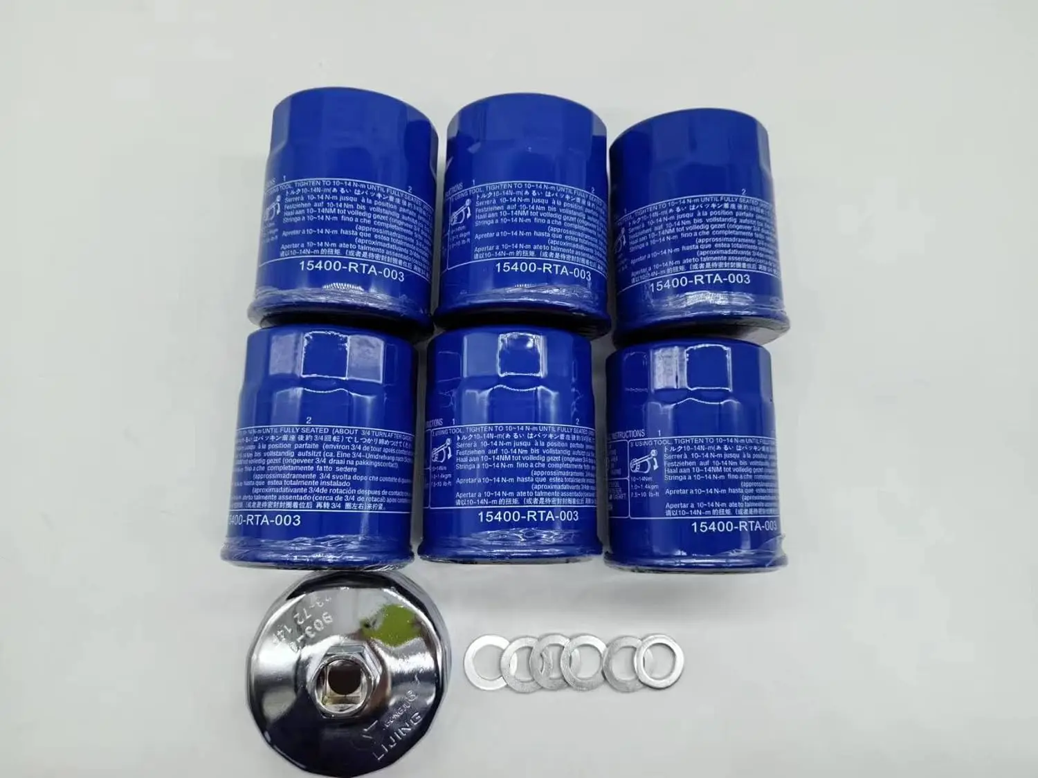 Oil Filter with Tool Plug Gasket 15400-PLM-A02 for Honda Civic Accord Odyssey Acura ILX 15400-RTA-004 15400-RTA-003