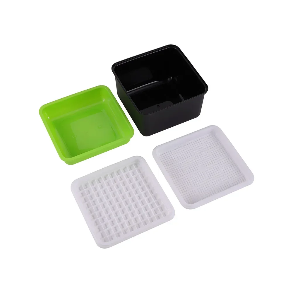 4 PCS Planting Box Peanut Bud Germination Soilless Planting Sprouting Tray EASE TO CLEAN Hydroponic Box